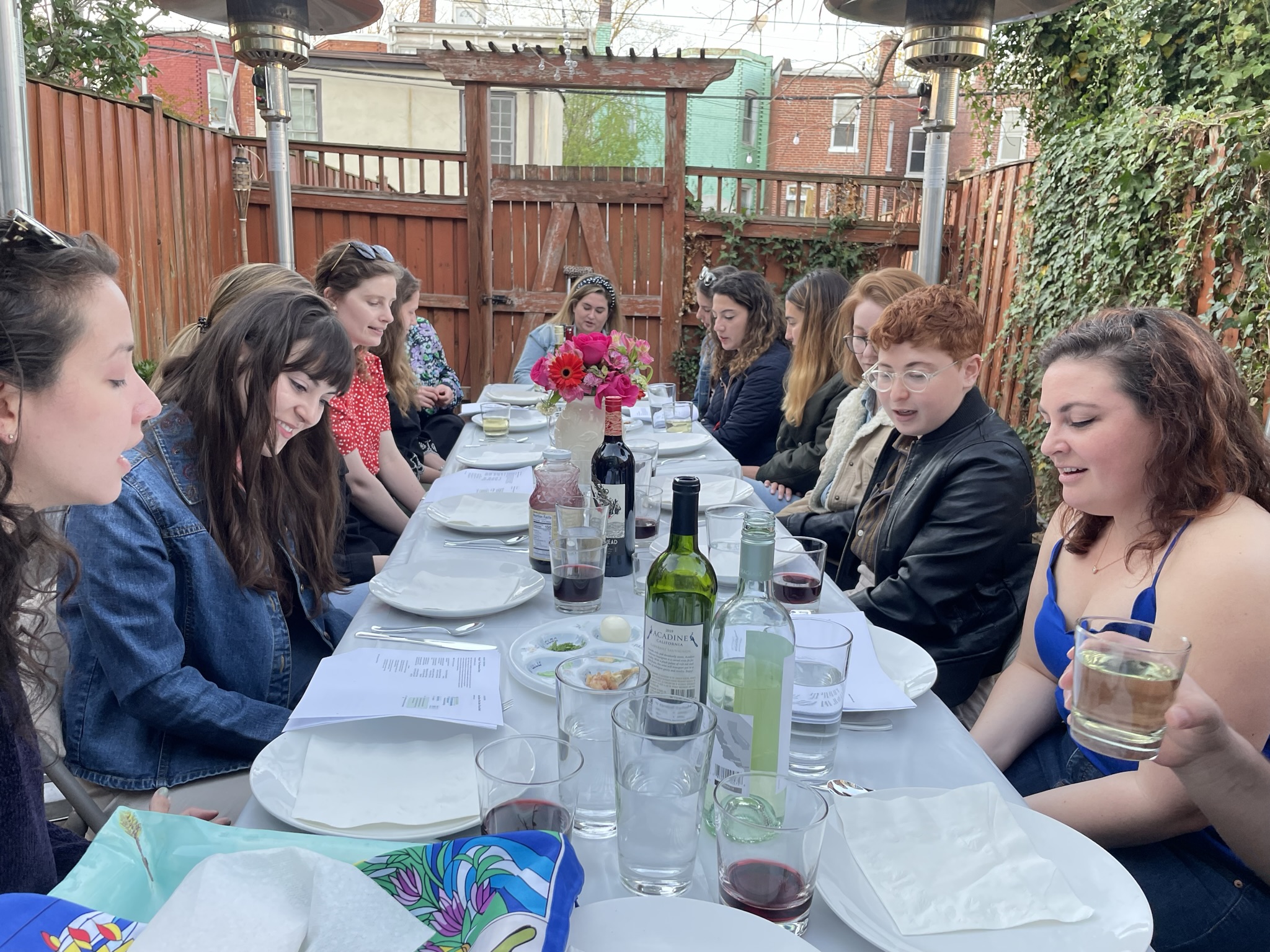 Young adults celebrating Passover