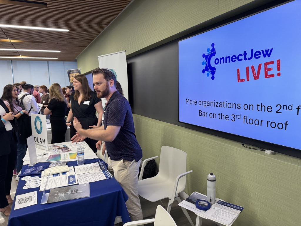 Organization booth at ConnectJew LIVE!